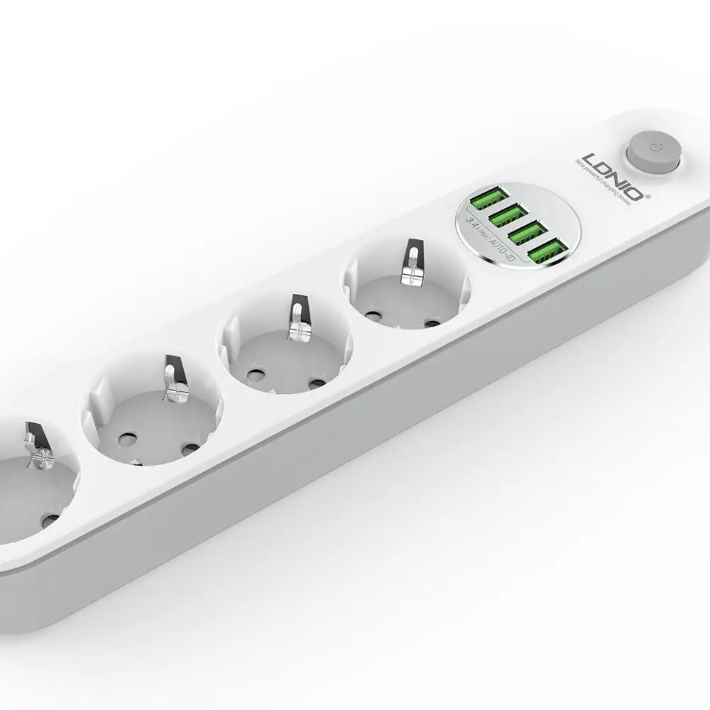 Новый тренд ldnio SE4432 Открытый Универсальный мобильный телефон 6 удлинитель розетка ЕС штекер удлинитель с портами usb