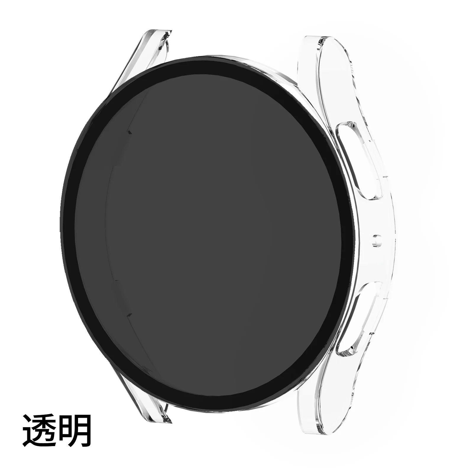 ShanHai PC Case+Privacy Glass for Samsung Galaxy Watch 4 5 6 40mm 44mm Accessories Protective Integrated shell Cover