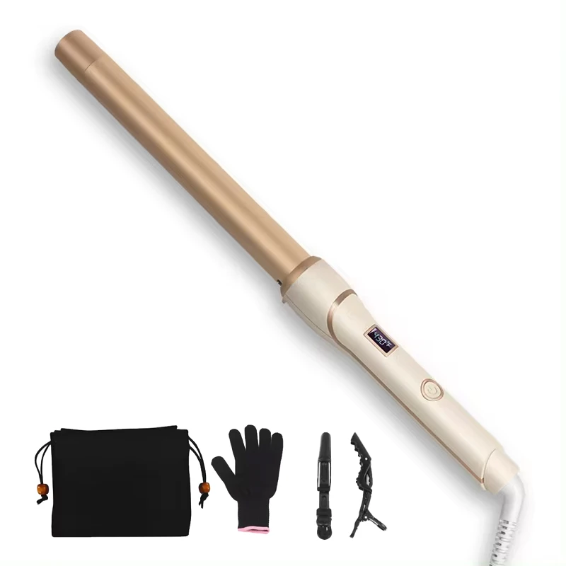 PTC Electric Curling Iron Portable Ceramic Rotating Hair Wave Curler Professional Curling Iron Wand