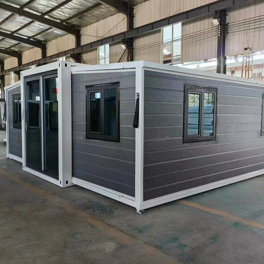 Fully Furnished Foldable Granny Flat Luxury Mobile Prefabricated Prefab Home Kit Expandable Container House With Triangle Roof