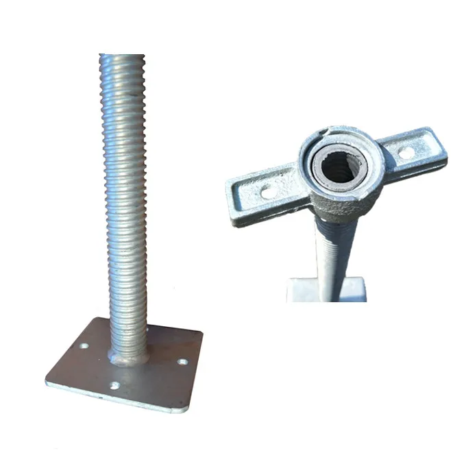 Оцинкованный Регулируемый винтовой домкрат с u-образной головкой