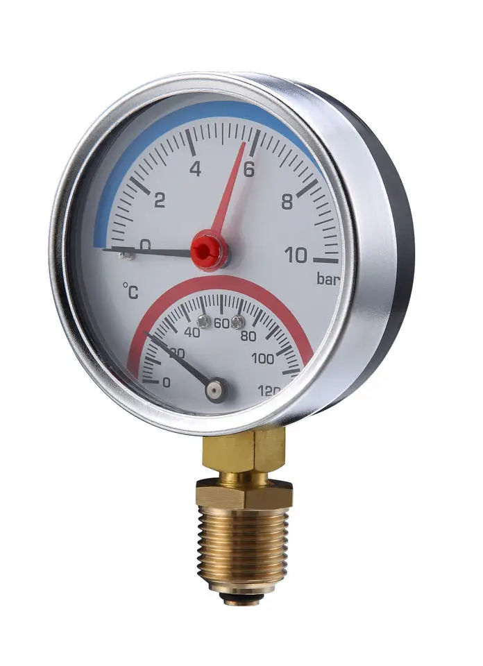 Brass Welding Oxygen Temperature Pressure Gauge