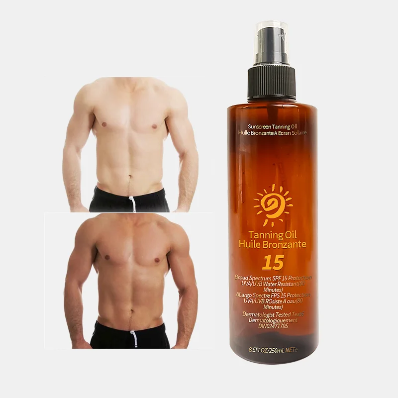 Private label bulk vegan natural self spray solution fake tan tanning oil
