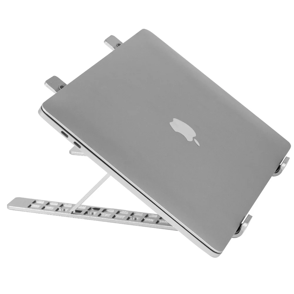 Charmount wholesale Portable Computer Desks Foldable Aluminum Laptop Stand Adjustable Laptop Desk