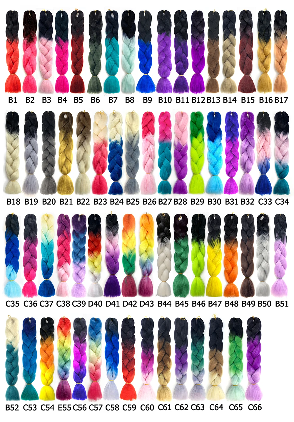 Answer Hair 24 Inch 100g Braiding Hair Yaki Straight Synthetic jumbo braids Wholesale Extensions for African