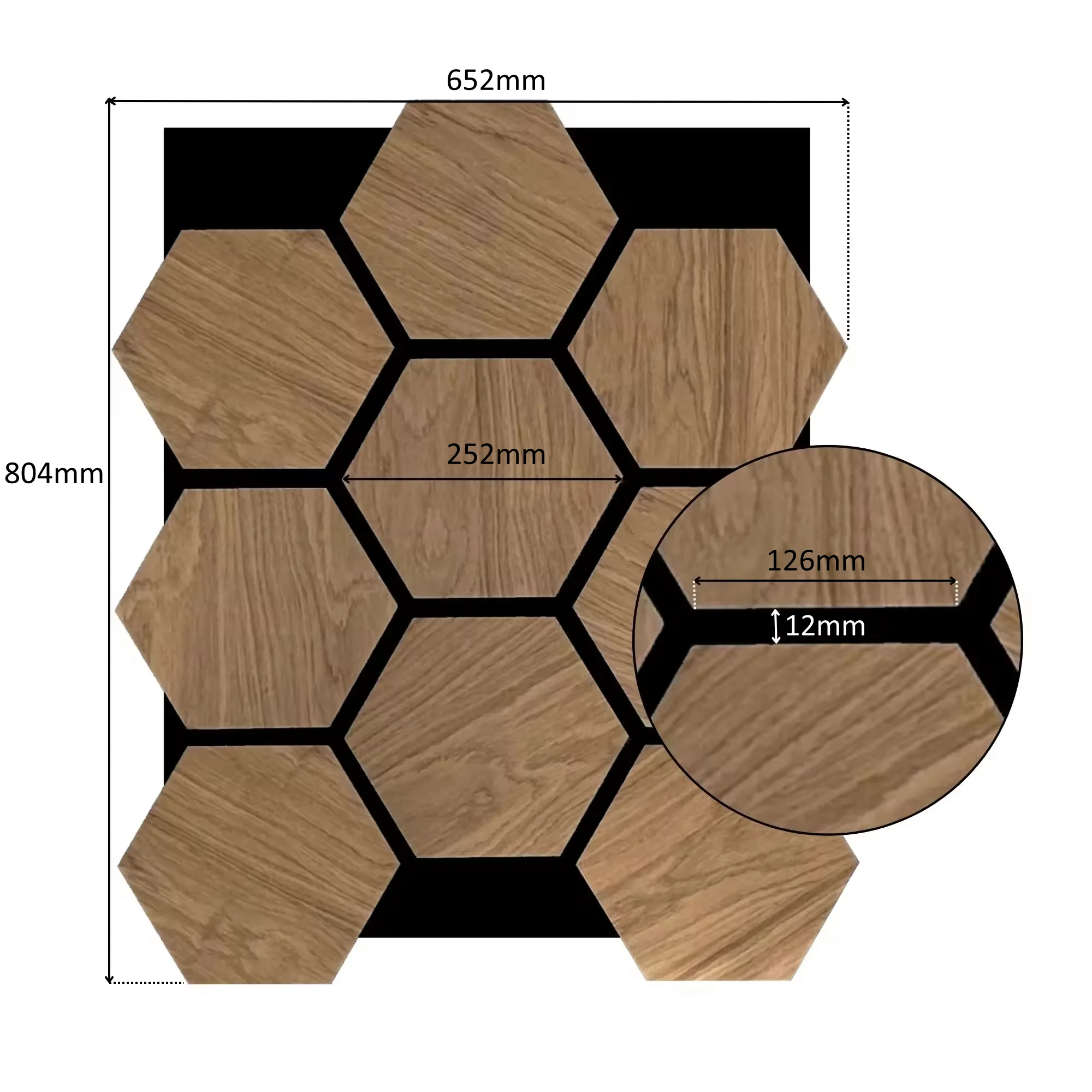Interior Home Decoration MDF slat Wood Veneer Hexagon Wood Acoustic Wall Panels hexagonal akupanel wood slat acoustic panel