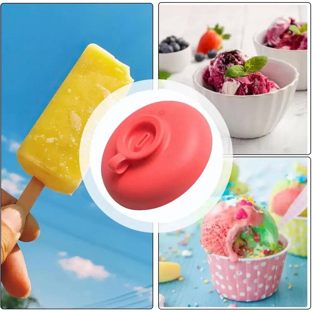 Drip Proof Popsicle Rack Silicone Drip Free Ice Holder Reusable Portable Popsicle Protectors Drip Guard Holder Ice Stick Holder