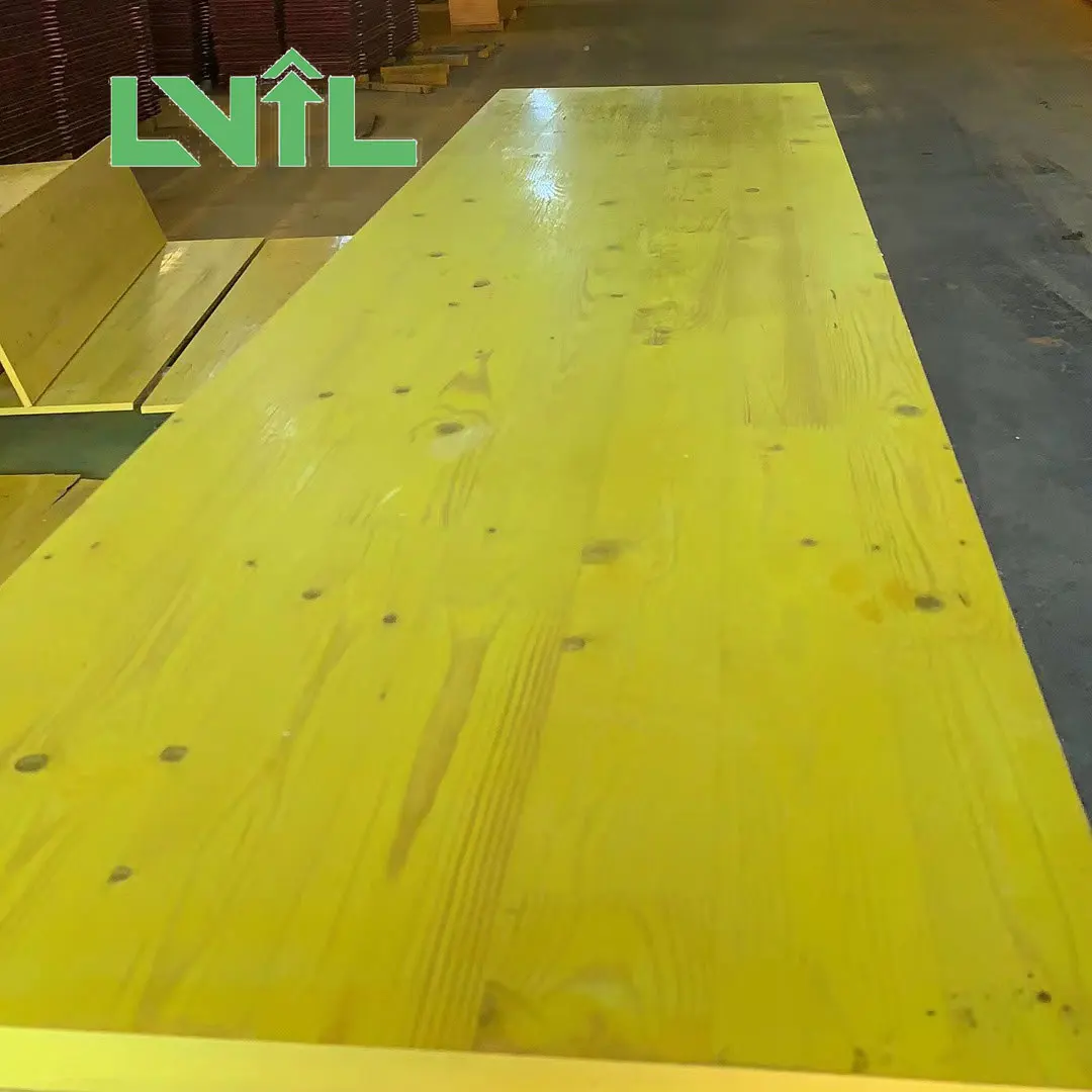 LVIL 3-ply shuttering Yellow Plywood waterproof 3 ply yellow shuttering panel