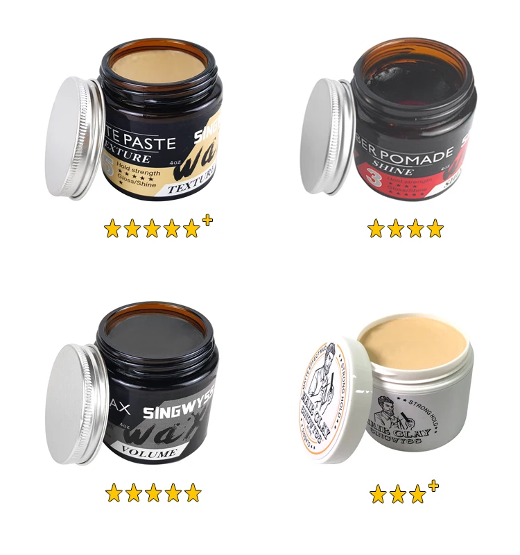 Natural Hairstyles Ultra Hold Volumizing Texture Hair Paste Matt Wax for Man