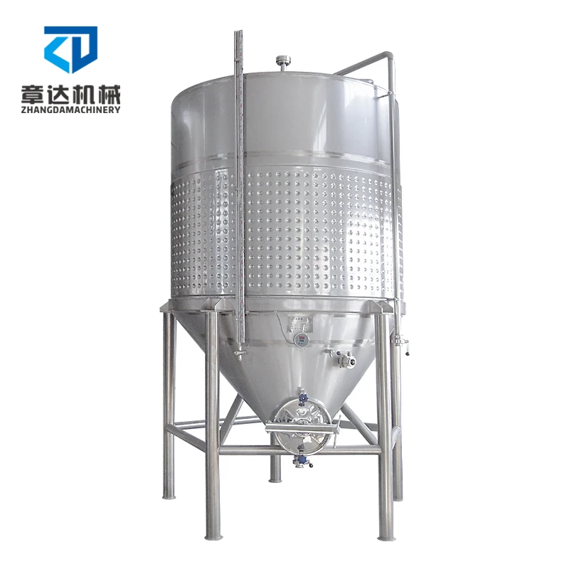 1000L fermenter  jacketed fermenting equipment  Steel Stainless 304 316L  wine making machine