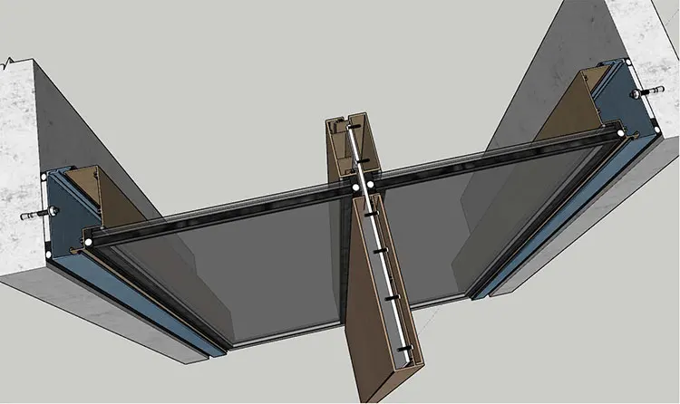 Commercial Custom Building Exterior Structure Facades Solution Aluminum Glass Unitized Curtain Wall