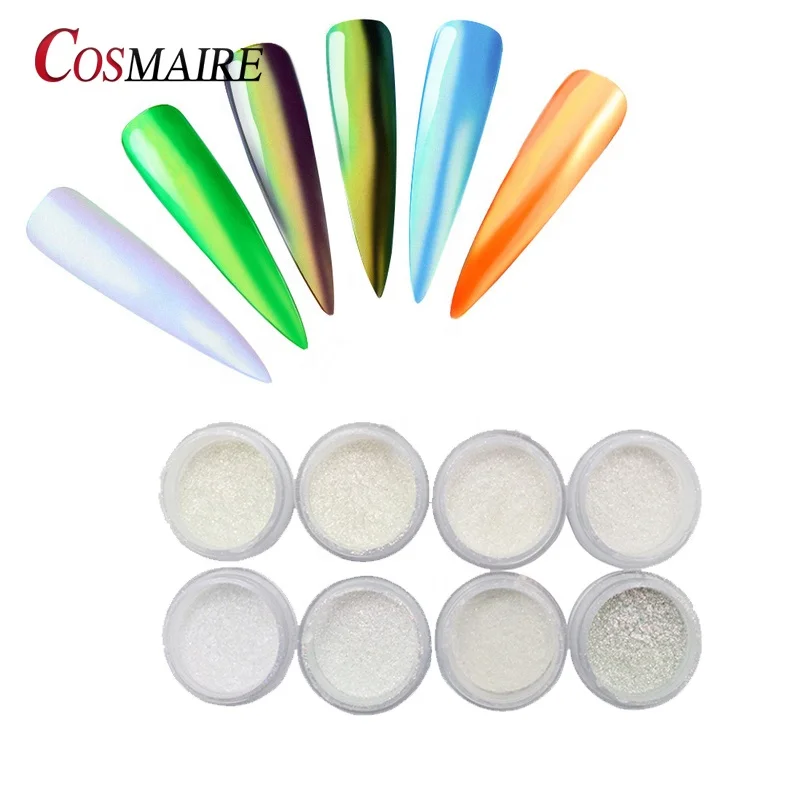 Высококачественный Хромированный Пигментный Порошок для ногтей Aurora с зеркальным эффектом
