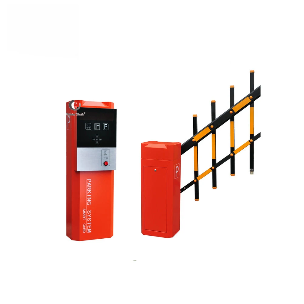 Система барьера для автостоянки с аварийной кнопкой, оборудование для парковки билетов Rfid и штрих-кодов