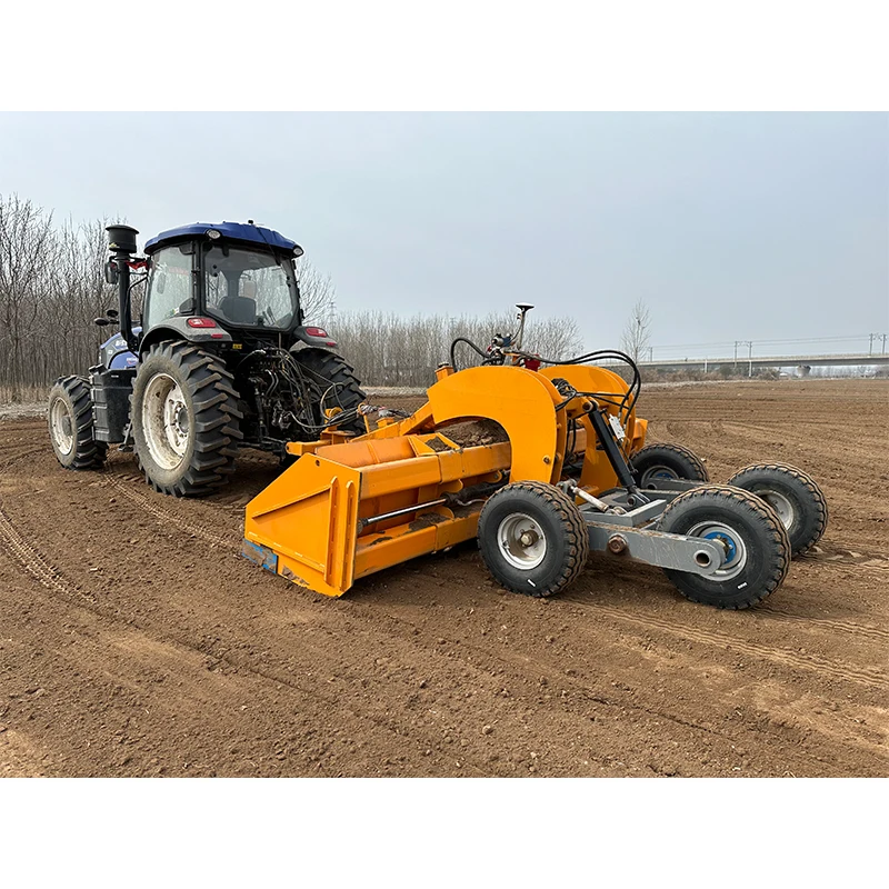 Blade customizable Laser land leveler tire-mounted farm And Home Use