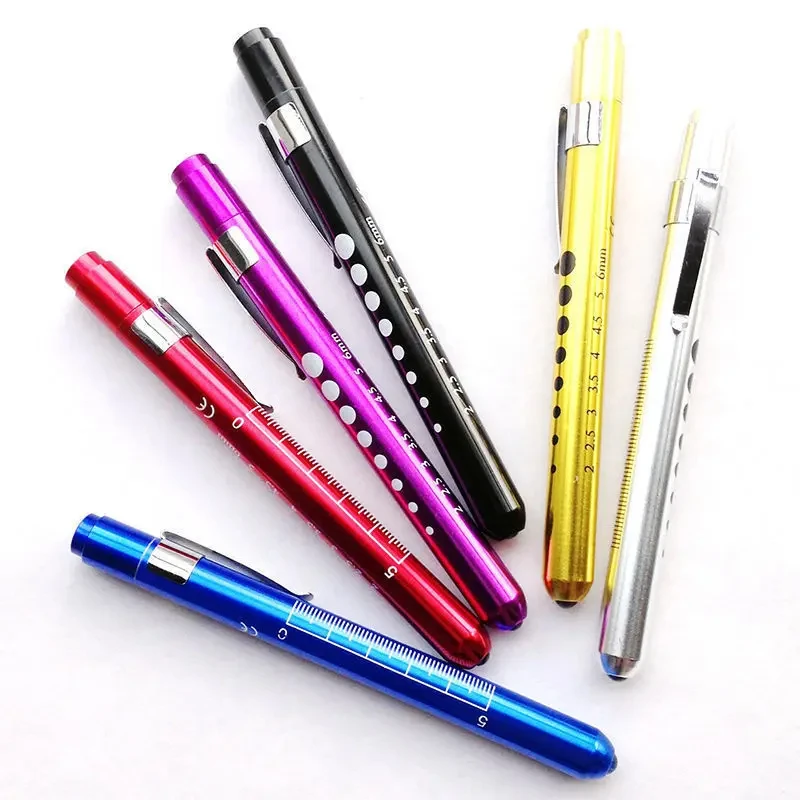 Hot Sale Pocket Mini Medical Light Pen Light White/Yellow LED Penlight Doctor Nurse Medical Aluminium Alloy Pen Torch