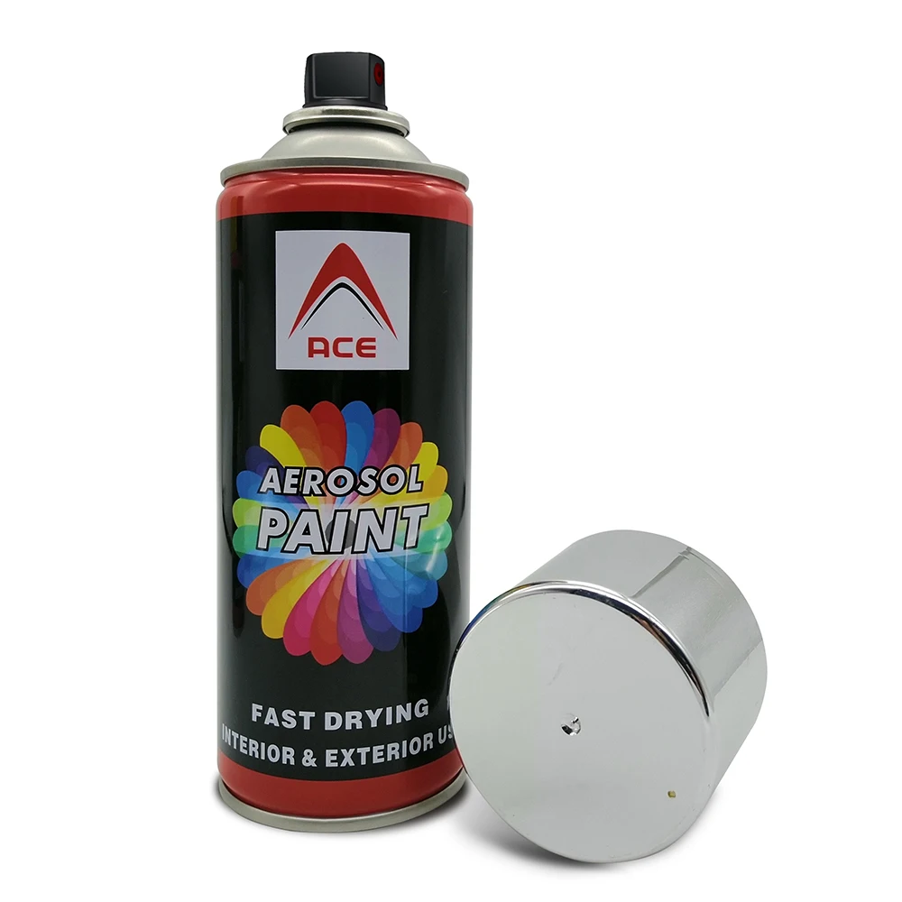 Metallic Golden Bright Gold Spray Paint Optional Color 400ml Painting Lacquer Auto Spray Factory Supply