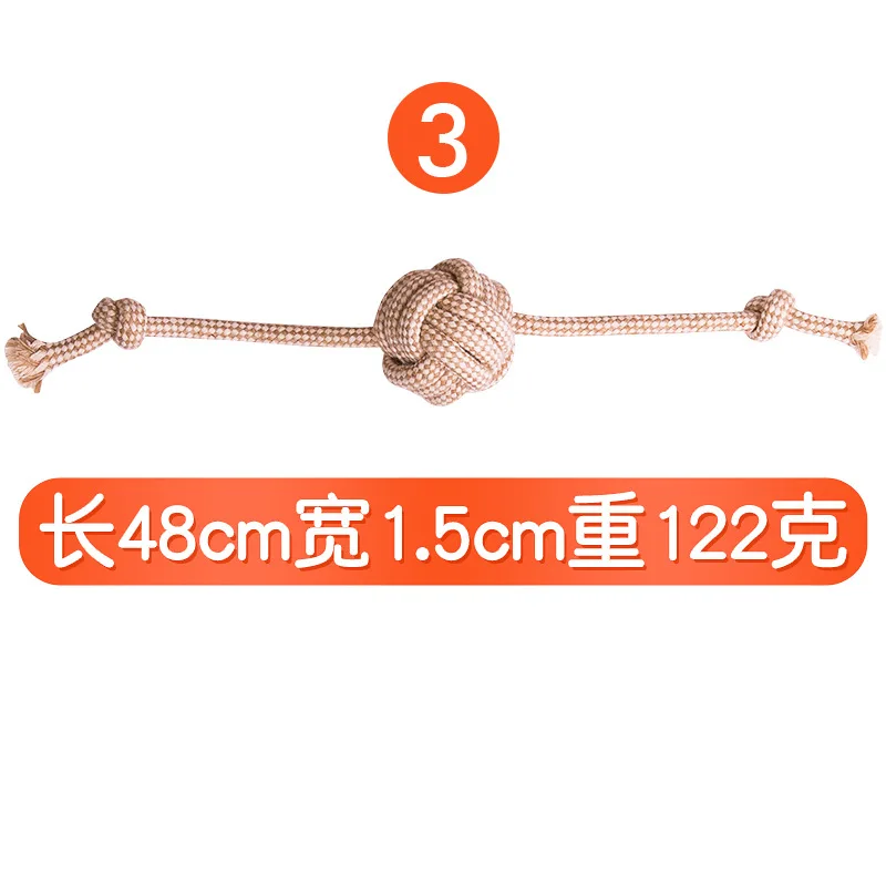 Multi set Eco Gray Natural Hemp Rope Pet Dog Toy Interactive durable Cotton rope hemp dog toy set