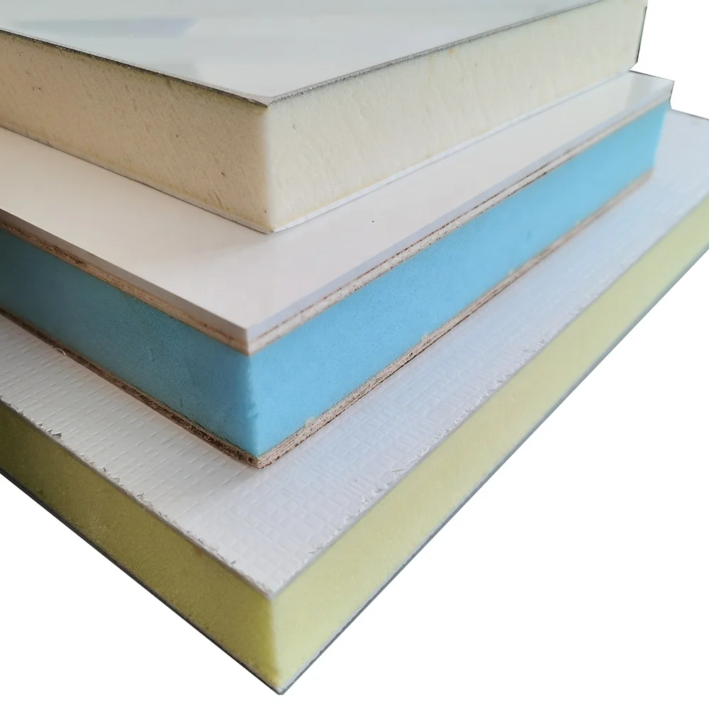 FRP sandwich panel Fiberglass composite PU XPS Honeycomb Foam fire resistant  GRP skin gel coat sheet for camper trailer wall