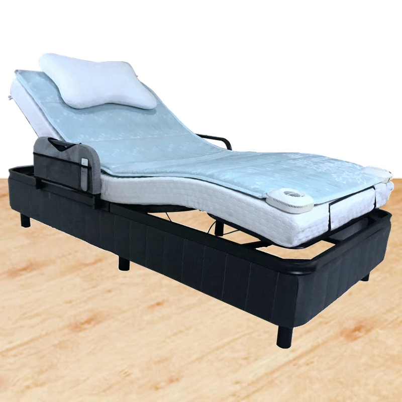 Latest design single size black iron Upholstered Bed bed frame