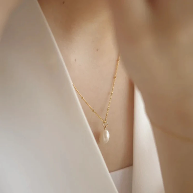 Изысканное кольцо 18K позолоченное ожерелье в виде цепочки из нержавеющей стали ювелирные изделия I Love Mama жемчужные Кулоны для ожерелья