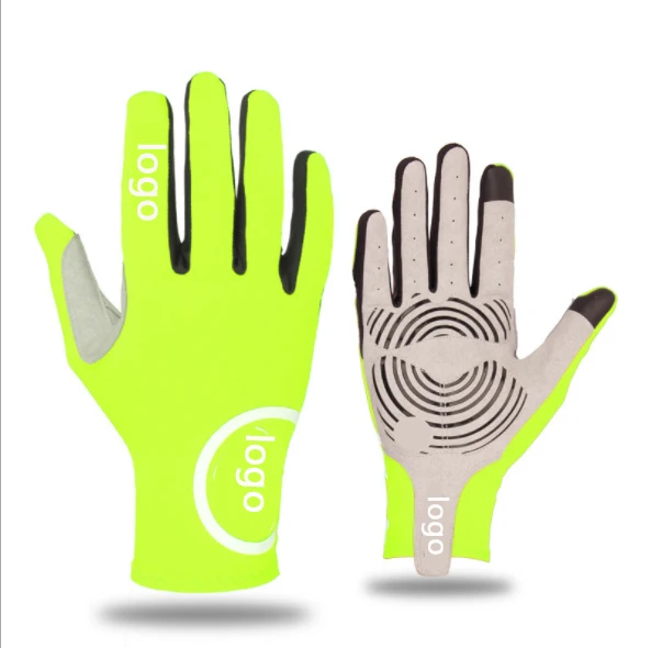 
Manufacturer custom cycling half finger Mountain biker gloves Super fiber leather touch screen MTB MX BMX bicycle gloves 