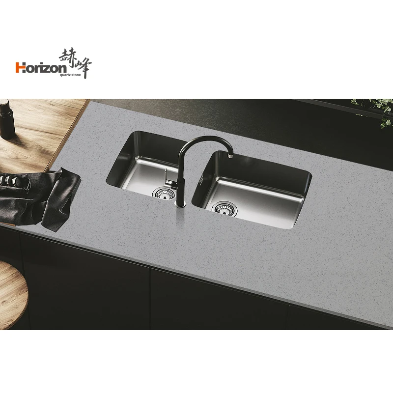 Horizon Casting Stone For Kitchen white Calacatta slab Stone Quartz Stone Countertop