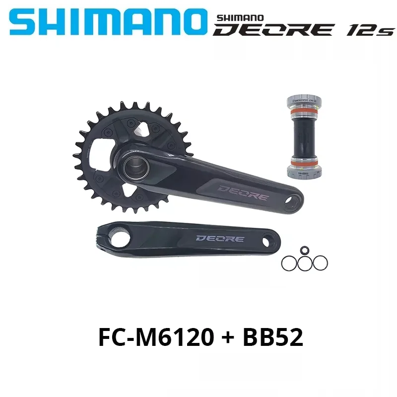 Велосипедные детали SHIMANO DEORE M6100 m6000 1x12 групповой набор с переключателем передач задняя цепь кривошипная система скоба кассета звездочка комплект для