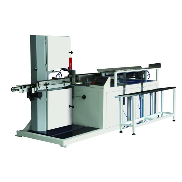 Automatic maxi roll band saw cutting machine stable cutting 25-30 cuts/min
