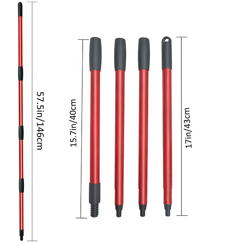 35inch to 59inch Stainless Steel Mop/Broom/Brush Replace Handle Compatible with O Cedar Spin  Metal Mop Handle
