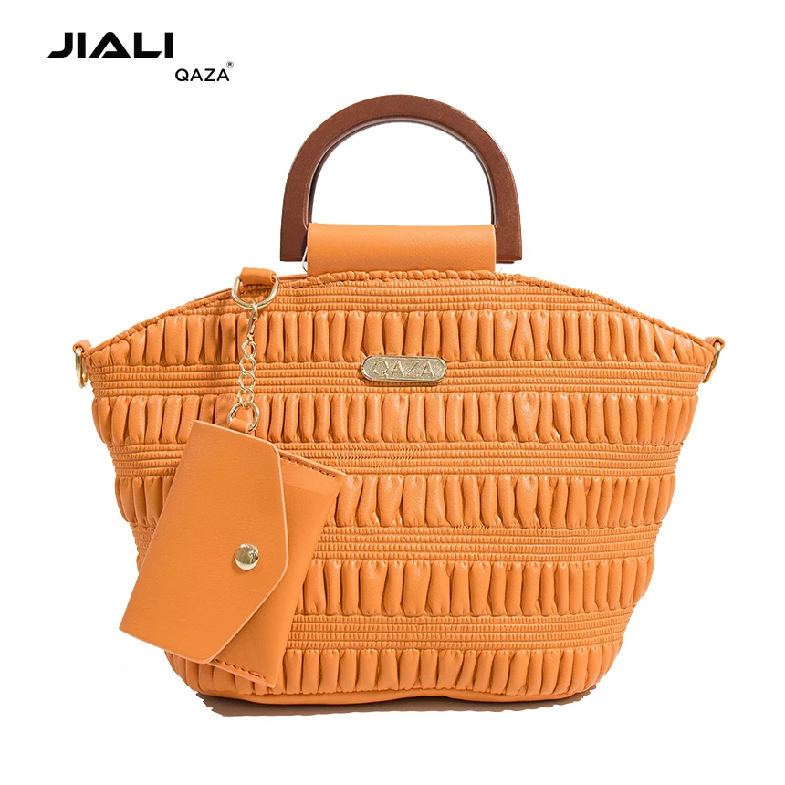 ZD061 Guangzhou Designer sac a main femme handbags New Fashion Wooden Handle Jiali Bags Women Handbags Ladies
