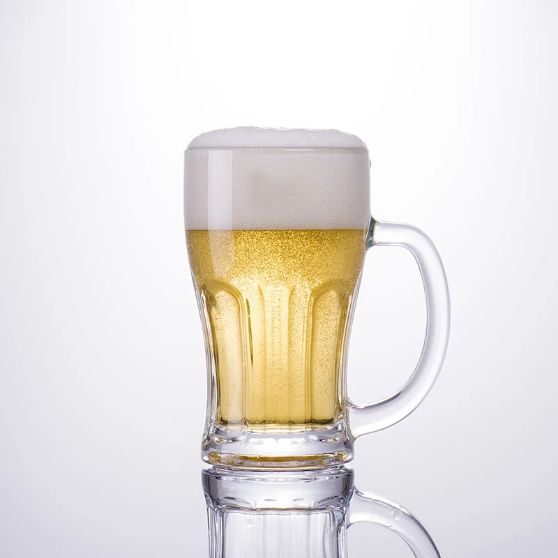 Low price stocked glass beer mug clear glass beer bottles 12 oz beer water glasses