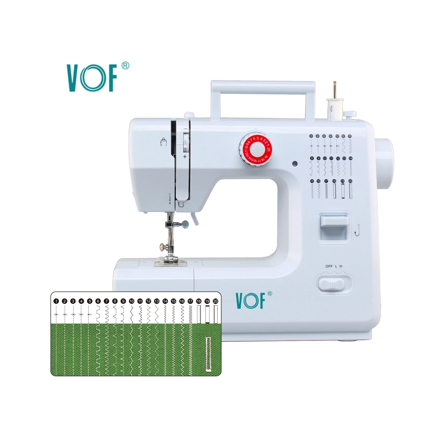 VOF factory wholesale price high quality home household fhsm 618 20 overlock mini portable for clothes sewing machine