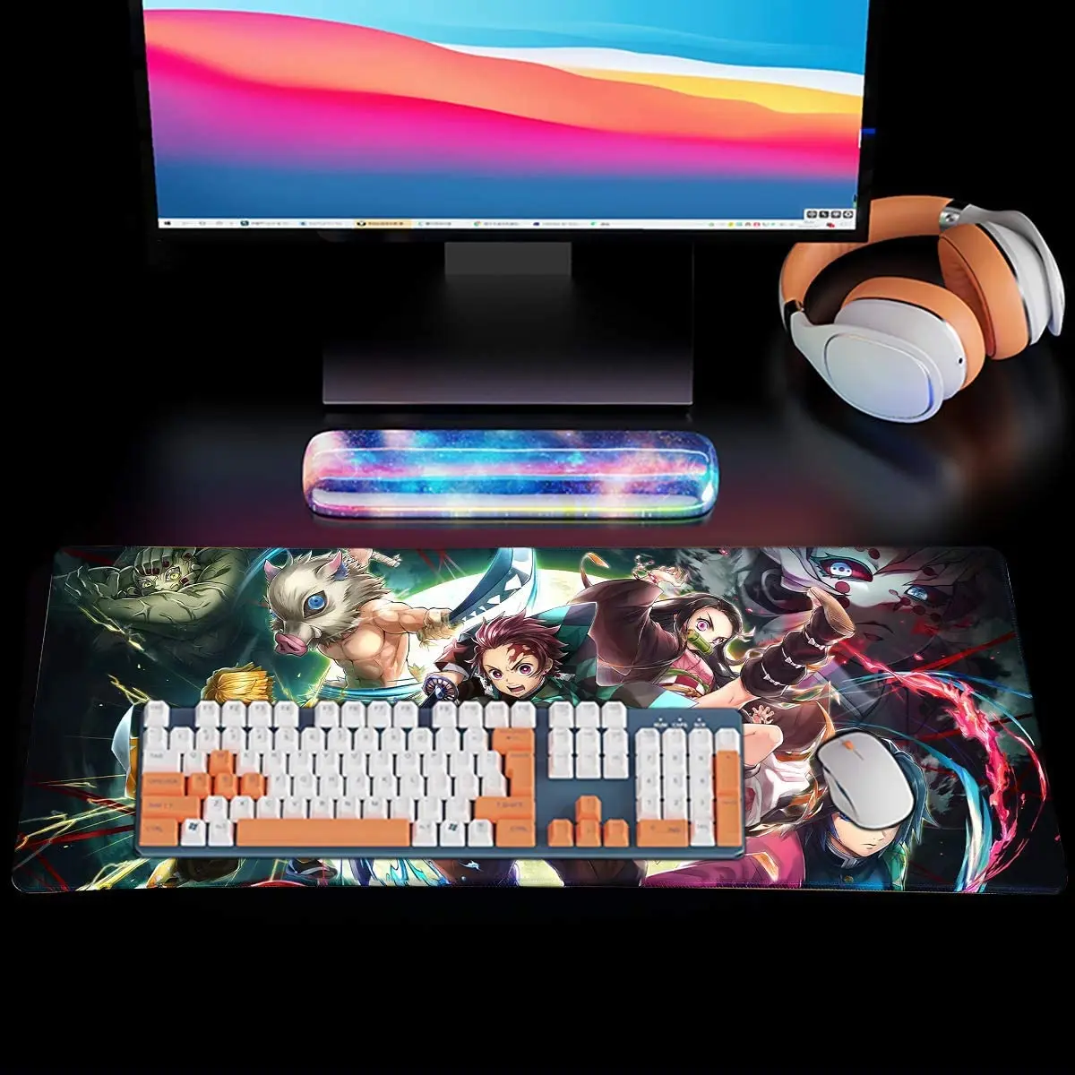 2022 newest cheap large  custom non slip touch rgb strip led xxl gaming sublimation mouse pad