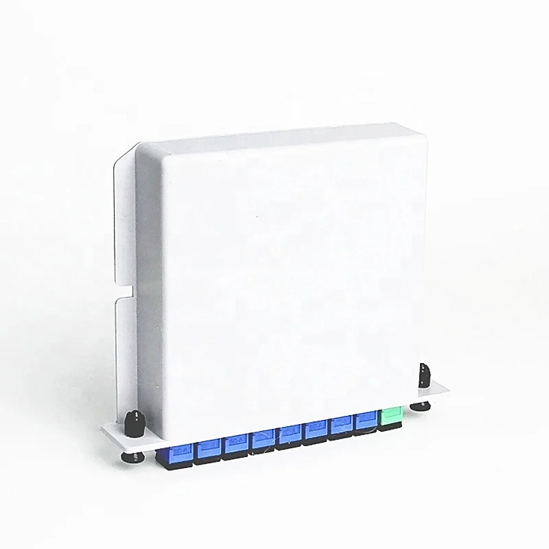 
China ZKP SC/UPC 1X8 Fiber Optic PLC Splitter Inset Type SCAPC Fiber Optic Divider 