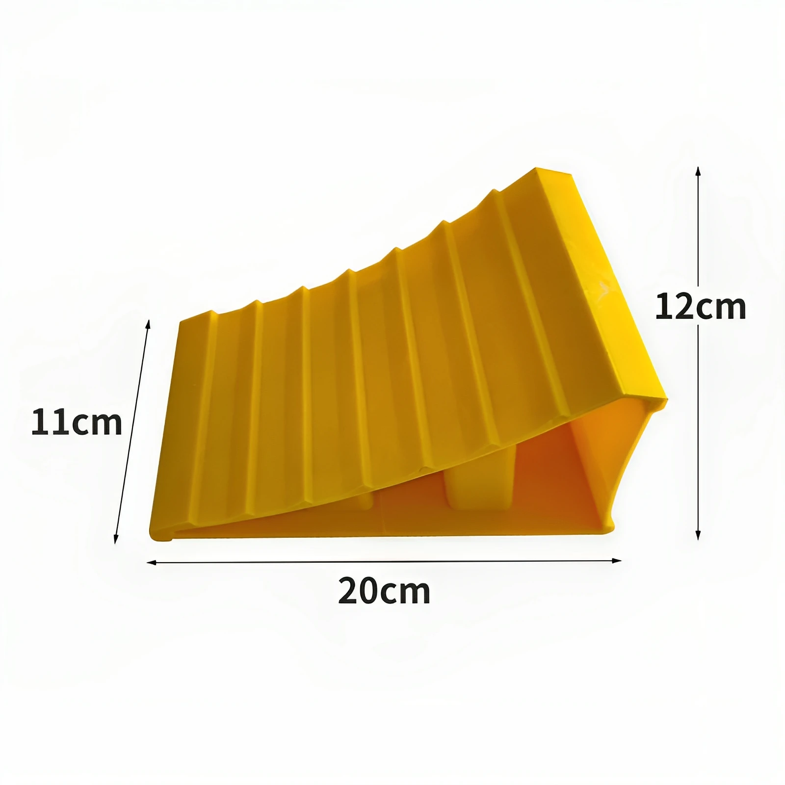 Yellow RV Plastic Travel Trailer Tire Stopper Truck Wheel Chock for RV Camper Motorhome Off Road Caravan