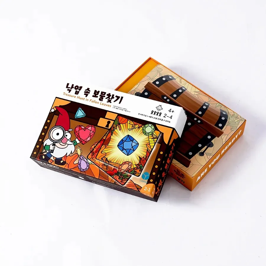 Hot Sell Korean Educational Toys Kids Paper Custom Design Logo Pieces Child Thinking Board Game
