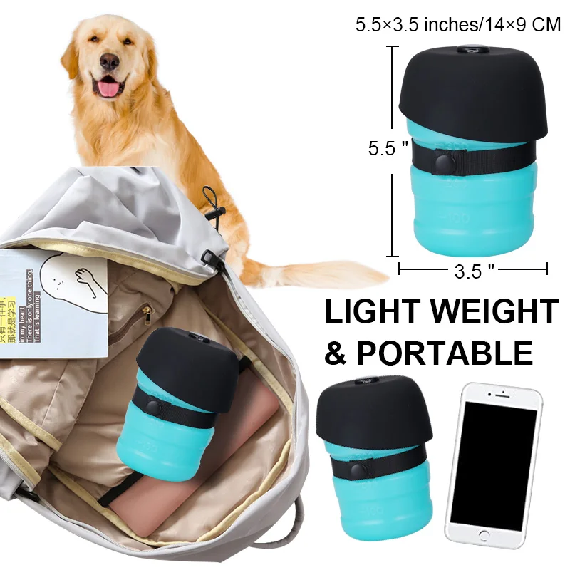 Amazon Top Seller New Design Outdoor Animal Feeding Drinking Cup Bowl Dog Travel Portable Pet Water Bottle for Dogs