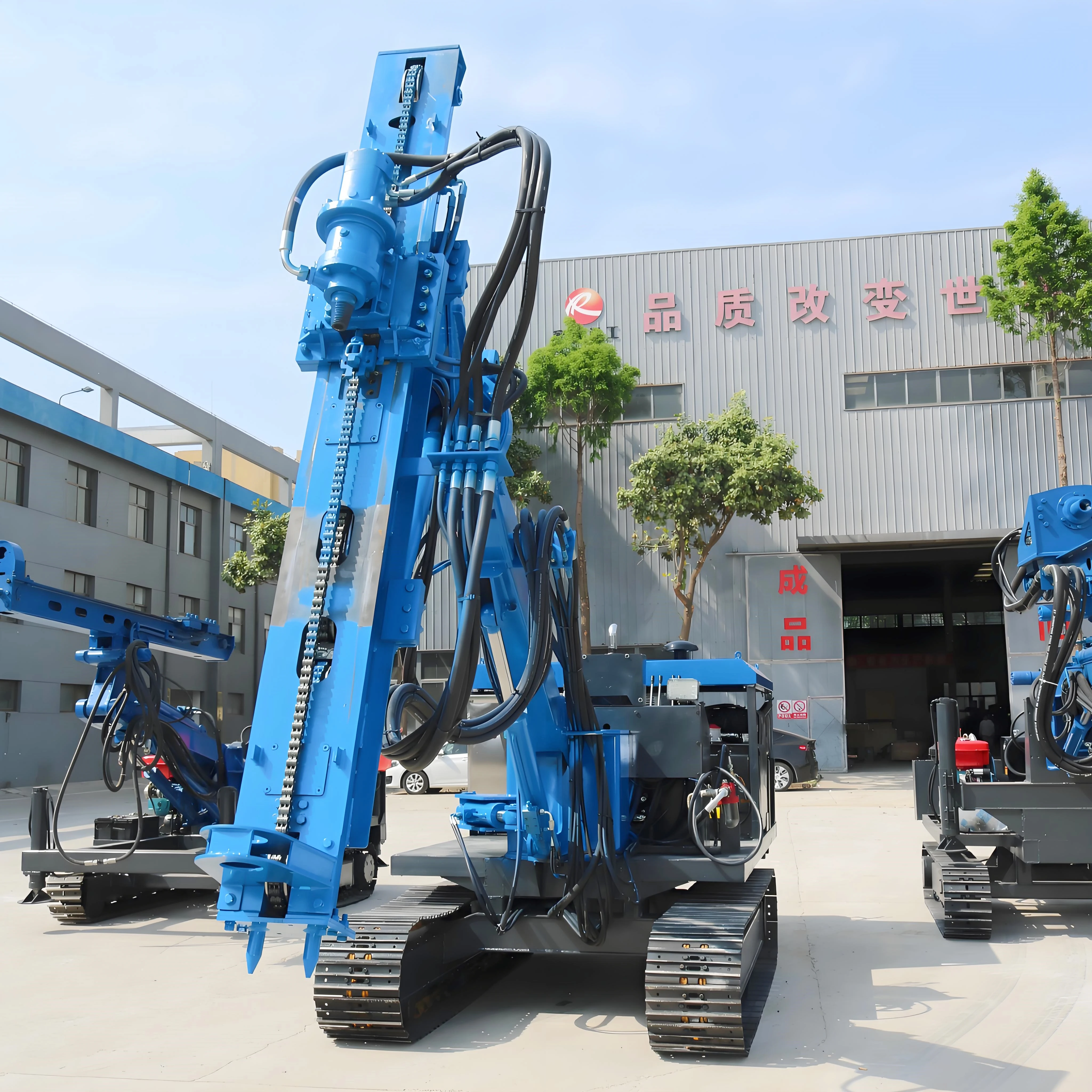 2024 Hot Selling Steel Crawler Tunnel Drilling Rig 360 ° Rotating Blasting Tunnel Drilling Rig can Drill Holes Horizontally
