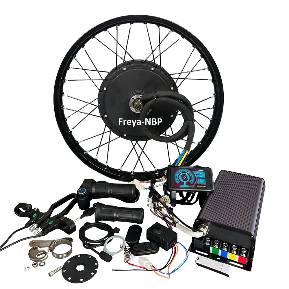 qs motor 3.5T 5T 72V 5000w QS 205 V3 electric motorcycle kit with sabvoton controller UKC1 display hub motor electric bike kit