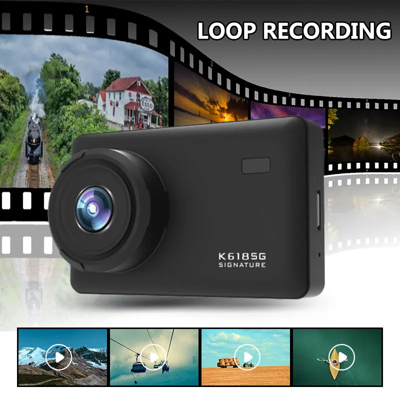 The USA Europe Asia Countries New 2 In 1 Car Radar Detector Signature And DVR Dashcam With Magnetic Holder English Voice Alert