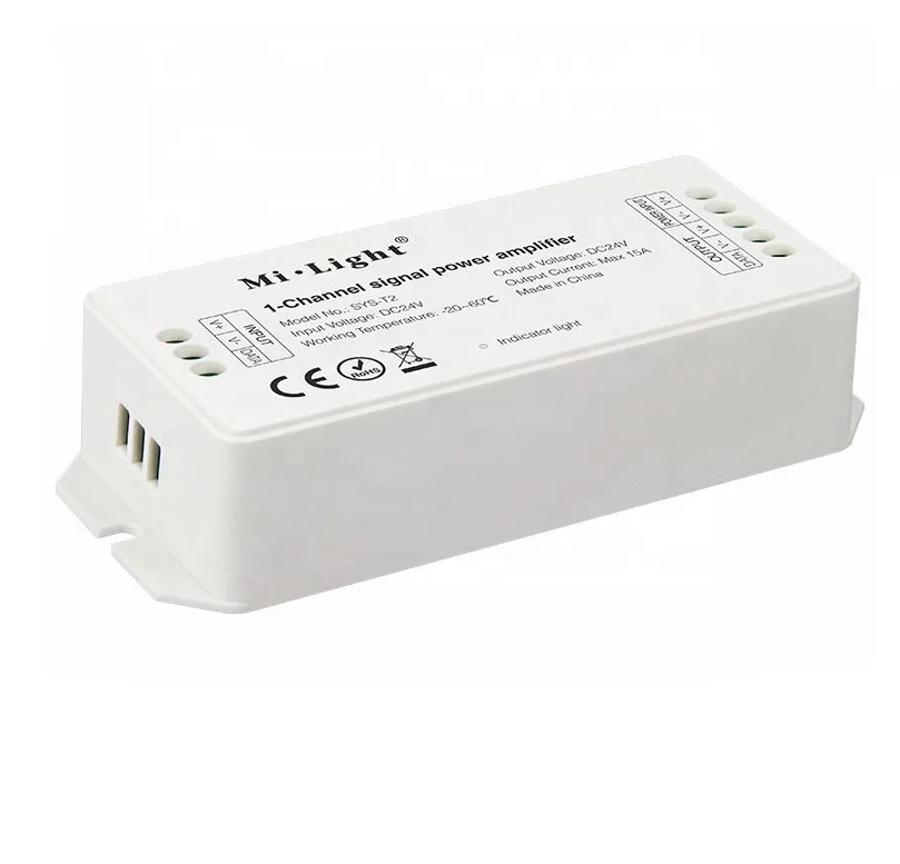 SYS T2 усилитель мощности и сигнала 1-канальный для одноцветной светодиодной ленты