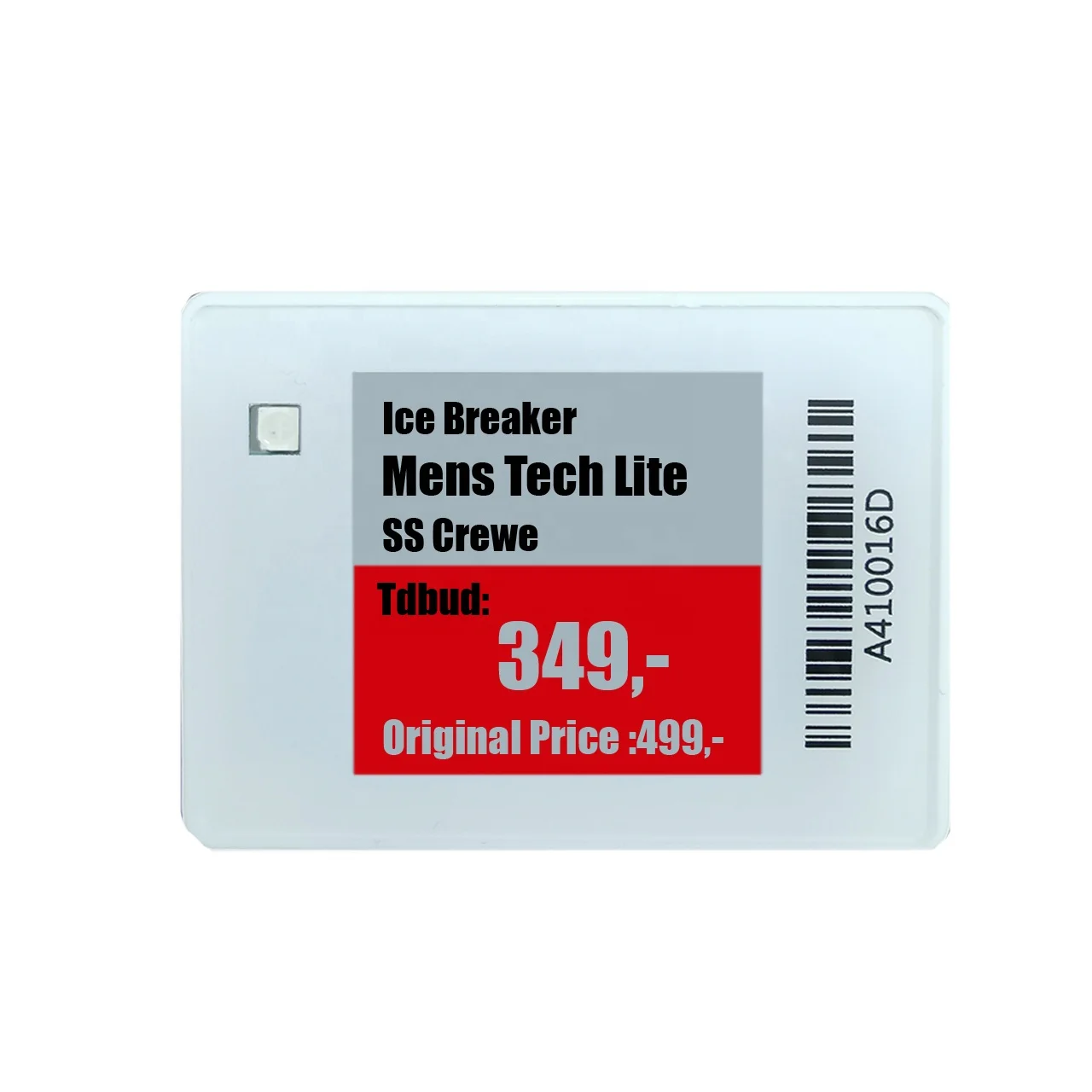 1.54 Inch Supermarket E-ink Epaper Display Wifi Wireless Esl Electronic Shelf Label Epaper Digital Price Tag for clothing shop