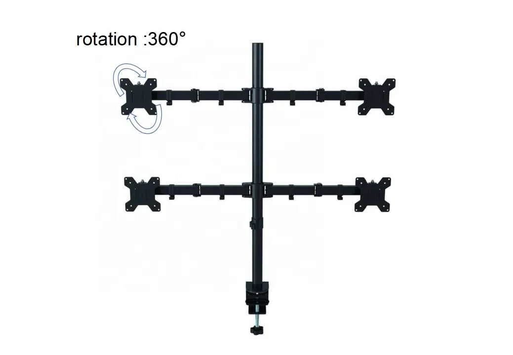 
Four Flexible Swing Arm Folding LCD Desktop Monitor Desk Mount Stand Monitor Arm 