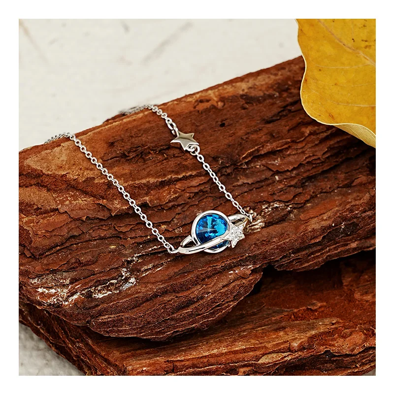 fast delivery S925 silver bracelet female Dream star series design zircon planet bracelet jewelry wholesale