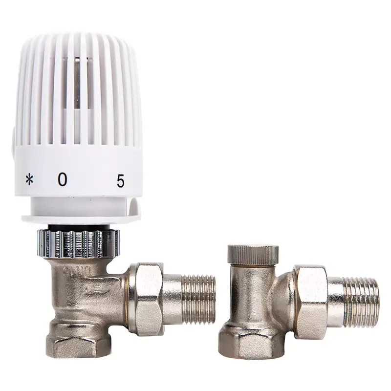 DOZ Thermostatic brass radiator valve digital thermostatic radiator valve smart radiator valve