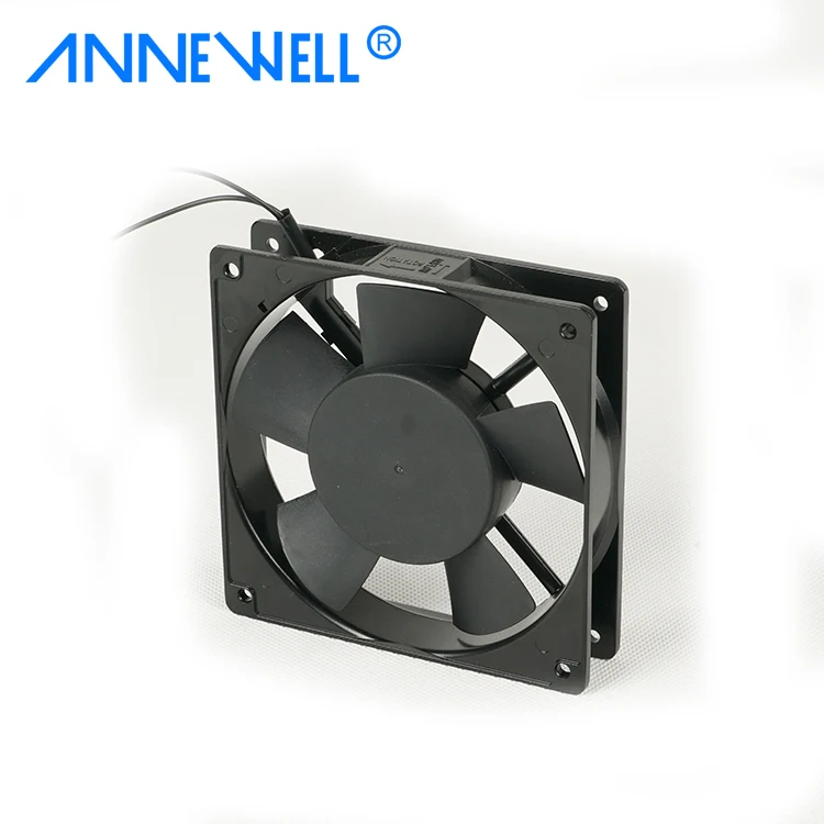 ANNEWELL High Quality Low Noise AC Plastic Blades Freezer Cooling Fan 12025 120v 120mm AC Brushless Industrial Cooling Fan