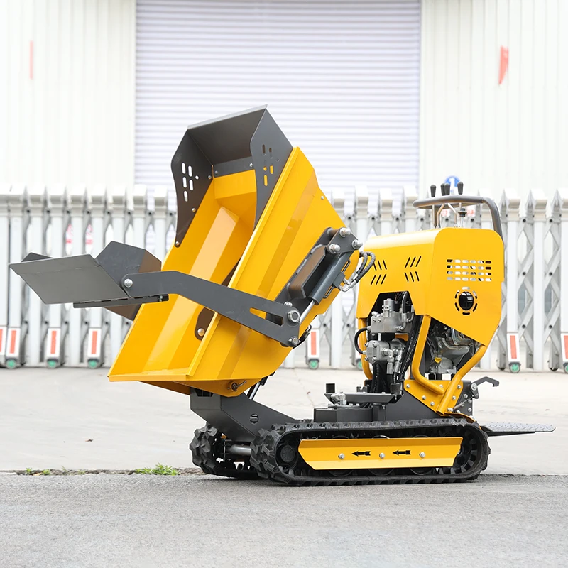 Mini 300kg 500kg 0.5ton hydraulic motor Dumper Crawler with gasoline engine