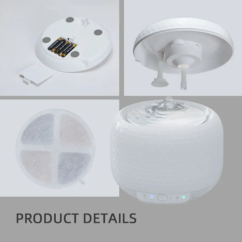 The Latest Smart Motion Sensor Auto Pet Fountain Cat Water Dispenser Automatic Pet Water Fountain with Large Capacity