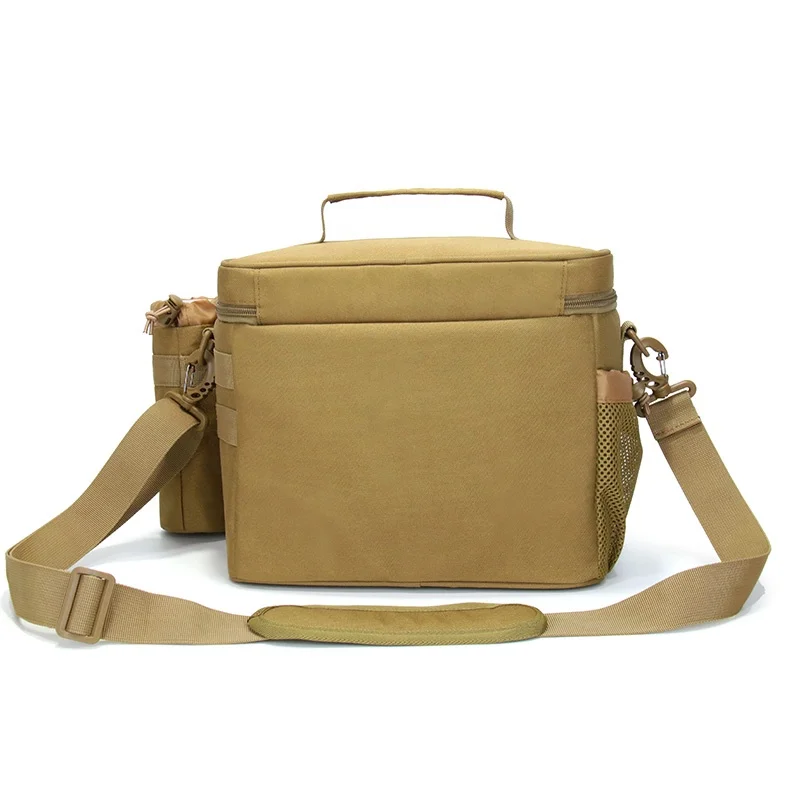 Outdoor New Multifunctional Cooler Bag Insulated Portable Picnic Tactical Water Bottle Bag Shoulder Large Capacity Lunch Bag