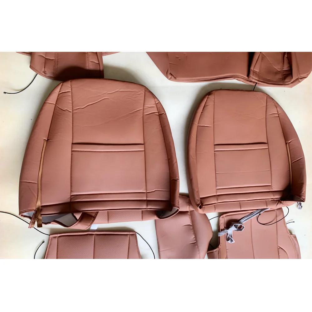 Fashion Sports Full Leather Four Seasons Car Seat Cover For Toyota Prado 2010-2021 2023